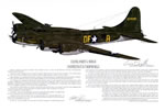 "Memphis Belle" - Ernie Boyette - B-17F Flying Fortress World War II Art